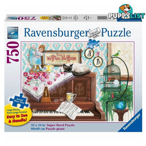 Ravensburger Piano Cat 750 Piece Large Format Puzzle - Ravensburger - Tabletop Jigsaw Puzzle GTIN/EAN/UPC: 4005556168002