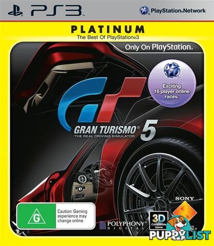 Gran Turismo 5 [Pre-Owned] (PS3) - Sony Interactive Entertainment - Retro P/O PS3 Software GTIN/EAN/UPC: 711719189657