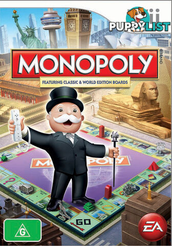 Monopoly featuring Classic & World Edition Boards [Pre-Owned] (Wii) - Electronic Arts - P/O Wii Software GTIN/EAN/UPC: 5030941065962