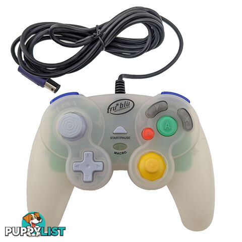 Trublue Pro Gamecube Controller (Clear) - Retro GameCube Accessory GTIN/EAN/UPC: 9312590121852