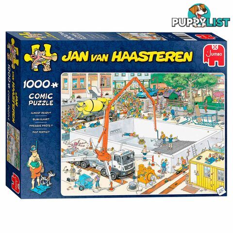 Jan Van Haasteren Almost Ready 1000 Piece Jigsaw Puzzle - Jumbo - Tabletop Jigsaw Puzzle GTIN/EAN/UPC: 8710126200377