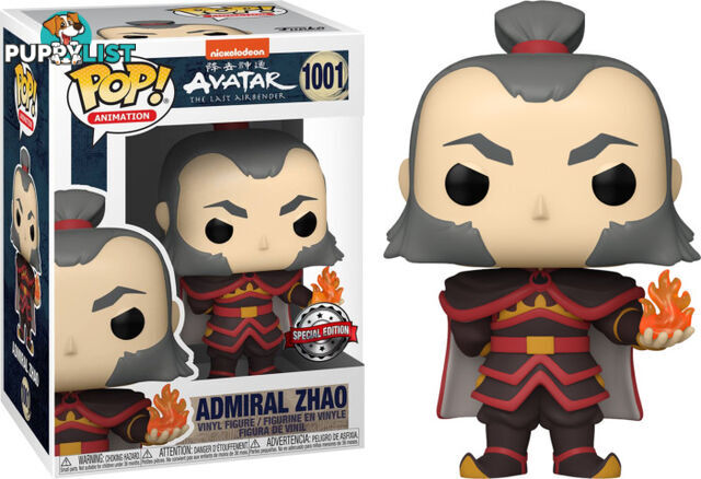 Avatar: The Last Airbender Admiral Zhao with Fireball Glow in the Dark POP! Vinyl - Funko - Merch Pop Vinyls GTIN/EAN/UPC: 889698569651