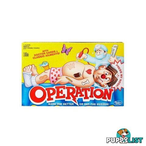 Operation Board Game - Hasbro Gaming - Tabletop Board Game GTIN/EAN/UPC: 630509441600