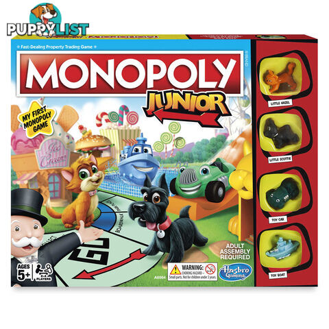 Monopoly Junior Board Game - Hasbro Gaming A6984 - Tabletop Board Game GTIN/EAN/UPC: 630509810338