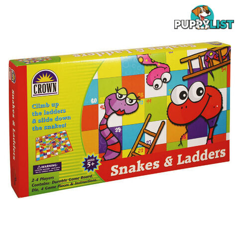 Snakes & Ladders Board Game - Crown Products - Tabletop Board Game GTIN/EAN/UPC: 9317762108020