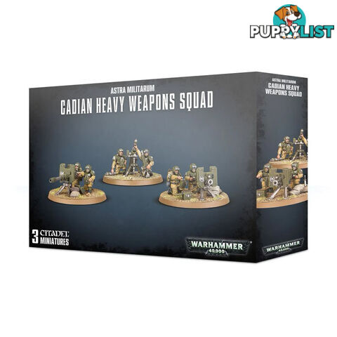 Warhammer 40,000 Astra Militarum Cadian Heavy Weapons Squad - Games Workshop - Tabletop Miniatures GTIN/EAN/UPC: 5011921113781