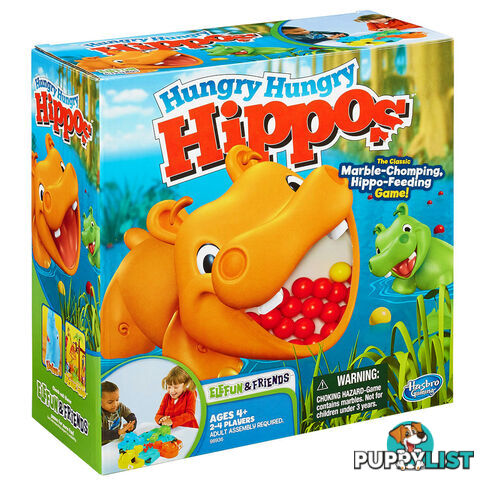 Hungry Hungry Hippos Board Game - Hasbro Gaming BGHHGAME - Tabletop Board Game GTIN/EAN/UPC: 653569740926