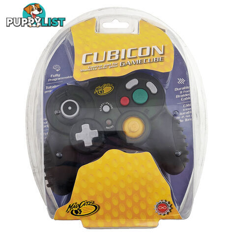 Mad Catz Cubicon Gamecube Controller (Black) - Mad Catz - Retro GameCube Accessory GTIN/EAN/UPC: 728658256265