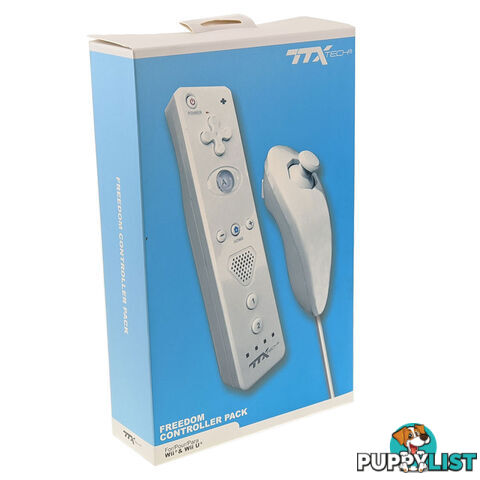 TTX Tech Wireless Nunchuk & Freedom Remote with Action Plus Bundle for Wii/Wii U - TTX Tech - Wii Accessory GTIN/EAN/UPC: 849172012820