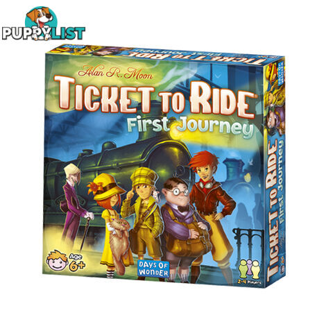 Ticket to Ride: First Journey Board Game - Days of Wonder - Tabletop Board Game GTIN/EAN/UPC: 824968201251