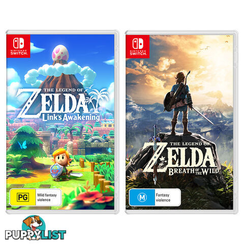 The Legend of Zelda: Link's Awakening with The Legend of Zelda: Breath of the Wild Bundle - Switch Software