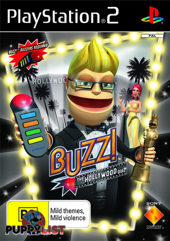 Buzz!: The Hollywood Quiz (Game Only) [Pre-Owned] (PS2) - Retro PS2 Software GTIN/EAN/UPC: 711719608356