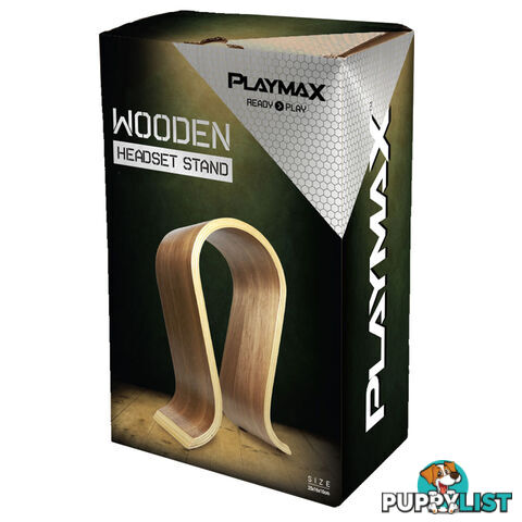 Playmax Wooden Headset Stand (Natural) - Playmax - Headset GTIN/EAN/UPC: 9312590160721