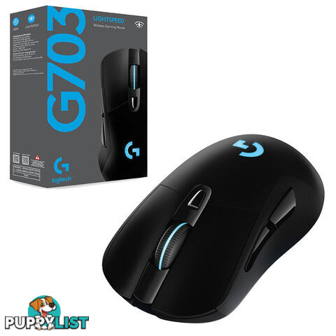 Logitech G703 Lightspeed Wireless Gaming Mouse With 16K Hero Sensor - Logitech - PC Accessory GTIN/EAN/UPC: 097855147950