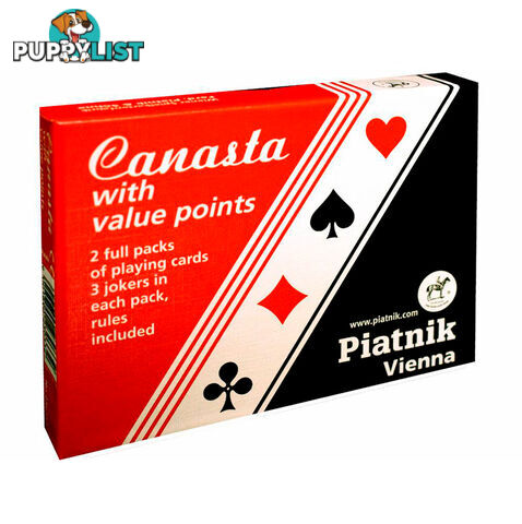 Canasta with Value Points Card Game - Piatnik - Tabletop Board Game GTIN/EAN/UPC: 9001890230332