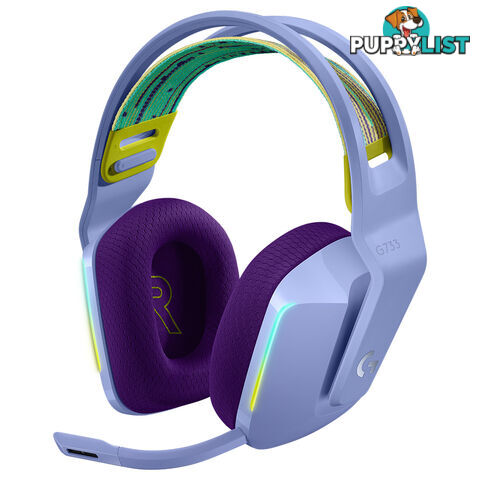 Logitech G733 Lightspeed Wireless RGB Gaming Headset (Lilac) - Logitech - Headset GTIN/EAN/UPC: 097855157218