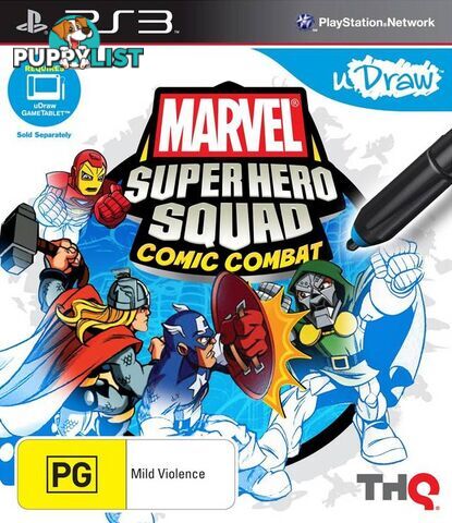 uDraw Marvel Super Hero Squad: Comic Combat [Pre-Owned] (PS3) - THQ - Retro P/O PS3 Software GTIN/EAN/UPC: 4005209155144