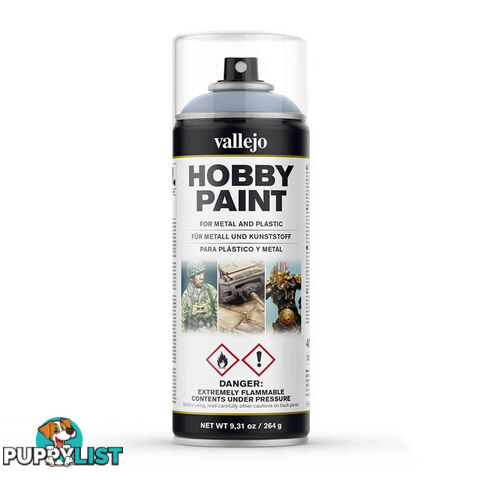 Vallejo Acrylic Grey Primer 400ml Spray Can - Acrylicos Vallejo S.L. - Tabletop Miniatures GTIN/EAN/UPC: 8429551280112