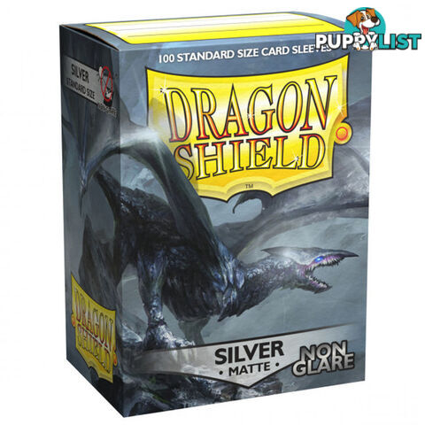 Dragon Shield Argentia Matte Silver Non Glare Sleeves 100 Pack - Arcane Tinmen Aps - Tabletop Trading Cards Accessory GTIN/EAN/UPC: 5706569118082