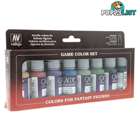 Vallejo Game Colour, Colours for Fantasy Figures 8 Colour Set Extra Opaque - Acrylicos Vallejo S.L. - Tabletop Miniatures GTIN/EAN/UPC: 8429551722940