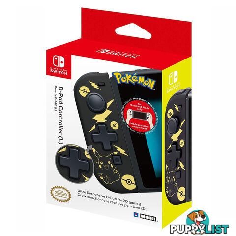 Hori Nintendo Switch D-Pad Controller (L) (Pokemon: Black & Gold Pikachu) - HORI - Switch Accessory GTIN/EAN/UPC: 810050910095