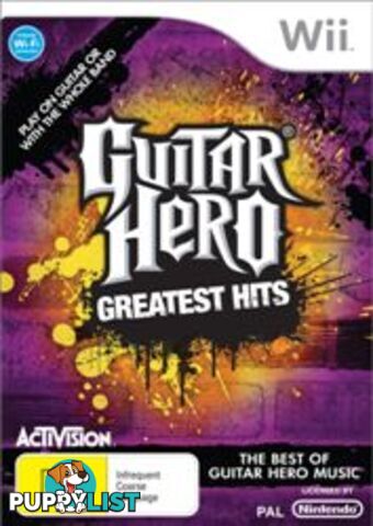 Guitar Hero: Greatest Hits [Pre-Owned] (Wii) - Activision - P/O Wii Software GTIN/EAN/UPC: 5030917068751