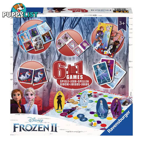 Frozen 2: 6-In-1 Board Game - Ravensburger - Tabletop Board Game GTIN/EAN/UPC: 4005556204274