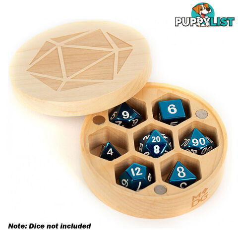 Metallic Dice Games Premium Wood Round Dice Case (Maple) - Metallic Dice Games LLC - Tabletop Accessory GTIN/EAN/UPC: 680599383601