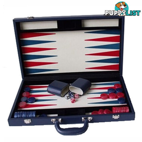 Dal Rossi Blue Leather 18'' Backgammon Set - Dal Rossi Italy - Tabletop Board Game GTIN/EAN/UPC: 9331863009987