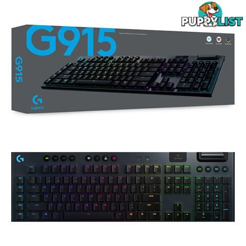 Logitech G915 Lightspeed RGB GL Linear Wireless Mechanical Gaming Keyboard - Logitech - PC Accessory GTIN/EAN/UPC: 097855149121