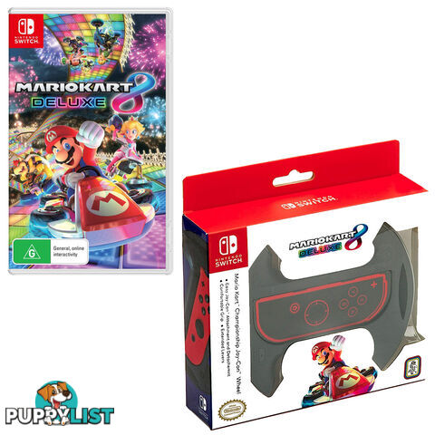 Mario Kart 8 Deluxe with Championship Joy-Con Wheel Attachment Bundle - RDS Industries - Switch Software GTIN/EAN/UPC: 9318113986045