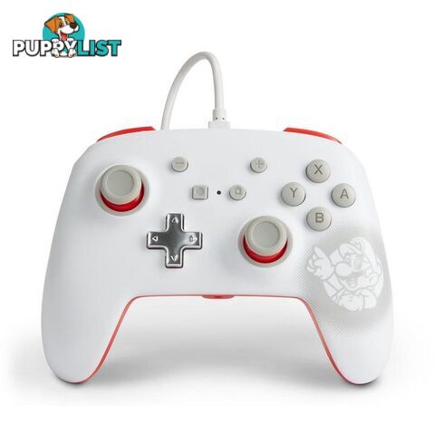 PowerA Enhanced Wired Controller Mario White for Nintendo Switch - PowerA - Switch Accessory GTIN/EAN/UPC: 617885024498