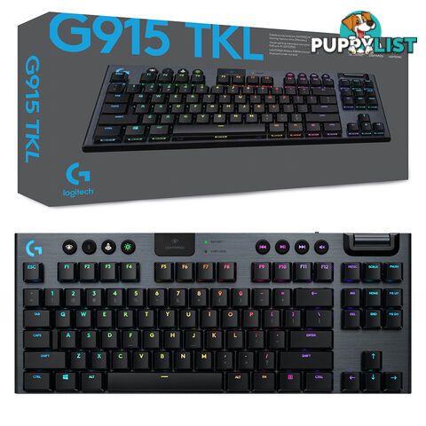 Logitech G915 TKL Lightspeed Wireless GL Tactile RGB Mechanical Gaming Keyboard - Logitech - PC Accessory GTIN/EAN/UPC: 097855155757