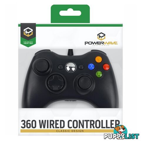 Powerwave Wired Xbox 360 Controller - Powerwave - Xbox 360 Accessory GTIN/EAN/UPC: 9338176024065