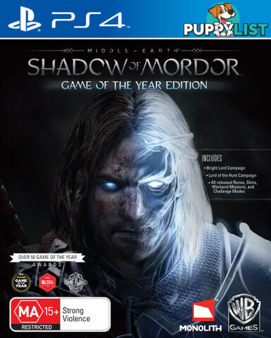 Middle-Earth: Shadow of Mordor Game of the Year Edition [Pre-Owned] (PS4) - Warner Bros. Interactive Entertainment - P/O PS4 Software GTIN/EAN/UPC: 9325336201237