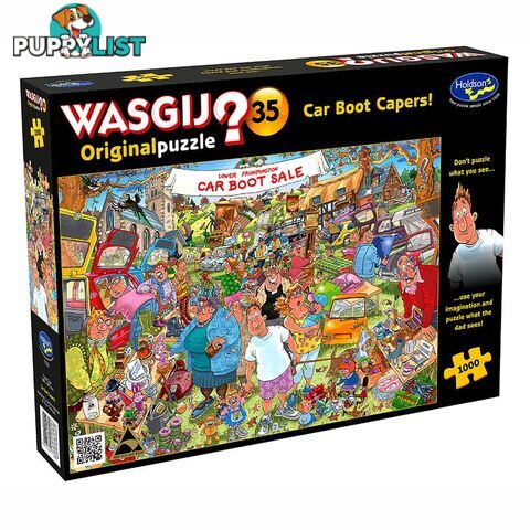 Wasgij Original #35 Car Boot Capers 1000 Piece Jigsaw Puzzle - Holdson - Tabletop Jigsaw Puzzle GTIN/EAN/UPC: 9414131773367