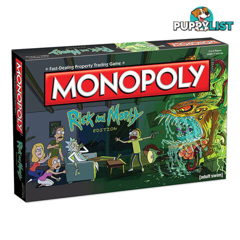 Monopoly: Rick & Morty Edition Board Game - Hasbro Gaming WM002701 - Tabletop Board Game GTIN/EAN/UPC: 5053410002701