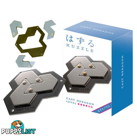 Hanayama Level 4 Cast Hexagon Puzzle - Hanayama Co.,LTD. - Tabletop Puzzle Game GTIN/EAN/UPC: 779090900698