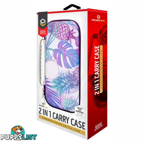 Powerwave Pineapple Palms 2 in 1 Carry Case for Nintendo Switch - Powerwave - Switch Accessory GTIN/EAN/UPC: 9338176025239