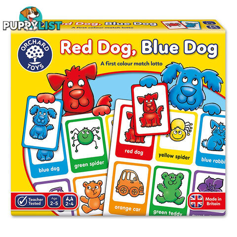 Orchard Toys Red Dog, Blue Dog Educational Puzzle Game - Orchard Toys - Tabletop Board Game GTIN/EAN/UPC: 5011863100924