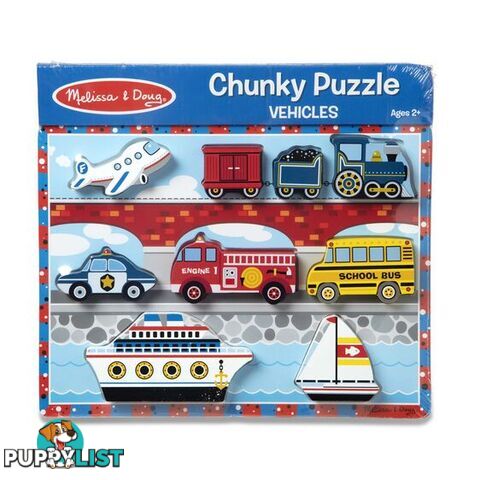 Melissa & Doug Vehicles Chunky Puzzle - Melissa & Doug - Toys Games & Puzzles GTIN/EAN/UPC: 000772037259