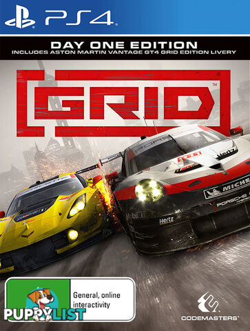 GRID Day One Edition (PS4) - Codemasters - PS4 Software GTIN/EAN/UPC: 4020628738075