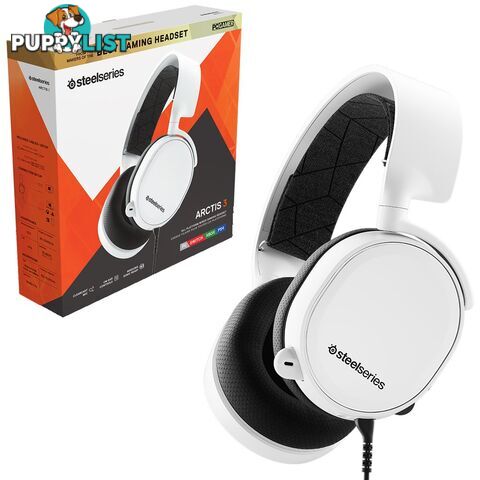 Steelseries Arctis 3 White Wired Gaming Headset - Steelseries - Headset GTIN/EAN/UPC: 5707119035958