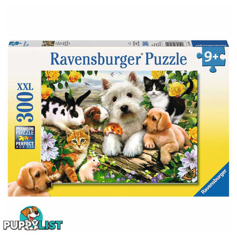 Ravensburger Happy Animal Buddies 300 Piece XXL Jigsaw Puzzle - Ravensburger - Tabletop Jigsaw Puzzle GTIN/EAN/UPC: 4005556131600