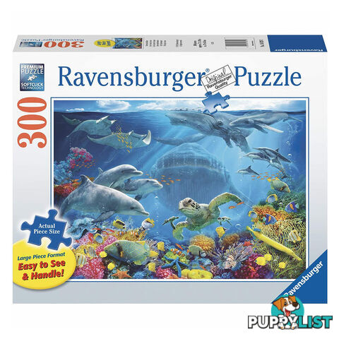 Ravensburger Life Under Water 300 Piece Large Format Puzzle - Ravensburger - Tabletop Jigsaw Puzzle GTIN/EAN/UPC: 4005556168293