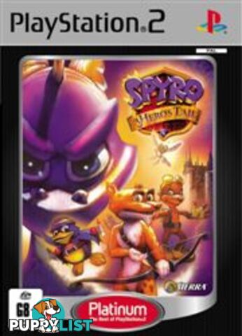 Legend of Spyro: A Hero's Tail [Pre-Owned] (PS2) - Sierra Entertainment - Retro PS2 Software GTIN/EAN/UPC: 3348542193321