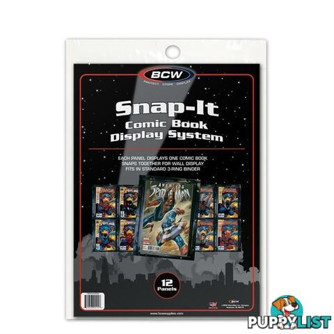 BCW Comic Book Snap-It Display System (Black) - BCW Supplies - Tabletop Trading Cards Accessory GTIN/EAN/UPC: 722626901157