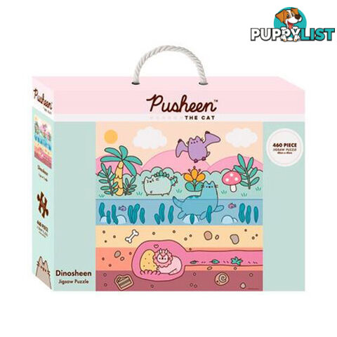 Pusheen the Cat Dinosheen 460 Piece Jigsaw Puzzle - Impact Merchandising - Tabletop Jigsaw Puzzle GTIN/EAN/UPC: 9316414156433