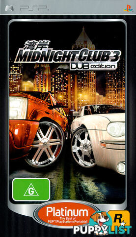 Midnight Club 3: DUB Edition [Pre-Owned] (PSP) - Rockstar Games - P/O PSP Software GTIN/EAN/UPC: 5026555280051