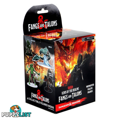 Dungeons & Dragons Icons of the Realms Fangs and Talons Pre-Painted Plastic Figures Booster - WizKids - Tabletop Role Playing Game GTIN/EAN/UPC: 634482960011